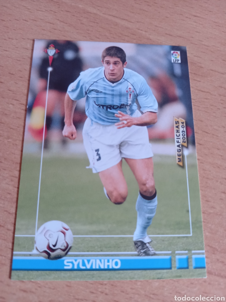 Figurine di Calcio: Panini megacracks megafichas 2003 2004 03 04 98 Sylvinho Celta de Vigo