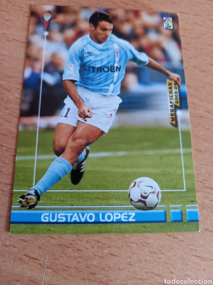 Figurine di Calcio: Panini megacracks megafichas 2003 2004 03 04 104 Gustavo L&oacute;pez Celta de Vigo