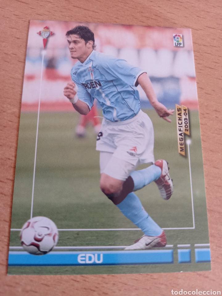 Fu&szlig;ball-Sticker: Panini megacracks megafichas 2003 2004 03 04 105 Edu Celta de Vigo