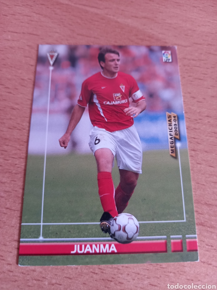 Football Stickers: Panini megacracks megafichas 2003 2004 03 04 210 Juanma Real Murcia