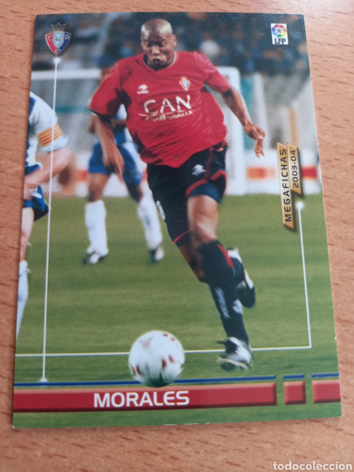 Fu&szlig;ball-Sticker: Panini megacracks megafichas 2003 2004 03 04 233 Morales Osasuna