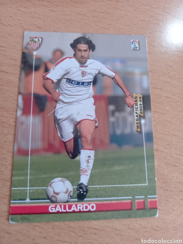 Figurine di Calcio: Panini megacracks megafichas 2003 2004 03 04 275 Gallardo Sevilla