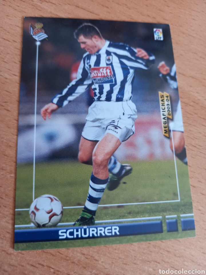 Cromos de f&uacute;tbol: Panini megacracks megafichas 2003 2004 03 04 276 Schurrer Real Sociedad