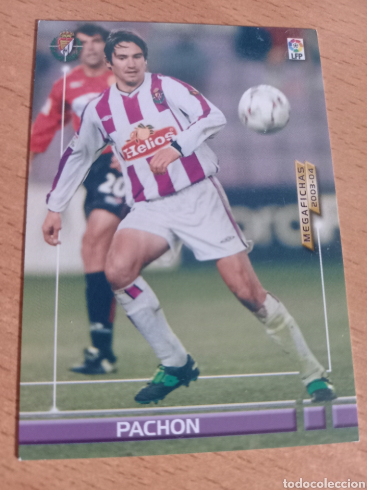 Fu&szlig;ball-Sticker: Panini megacracks megafichas 2003 2004 03 04 323 Pach&oacute;n Real Valladolid