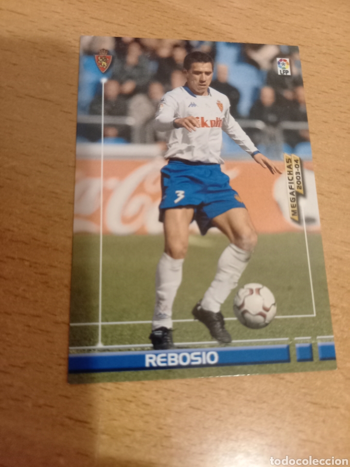 Fu&szlig;ball-Sticker: Panini megacracks megafichas 2003 2004 03 04 347 Rebosio Real Zaragoza