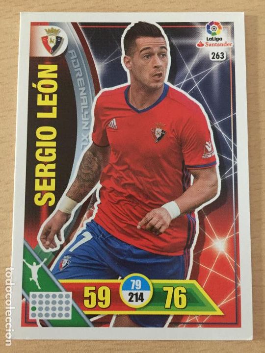 Cromos de f&uacute;tbol: 2016-2017 - 263 SERGIO LEON - CA OSASUNA - ADRENALYN - Foto 1