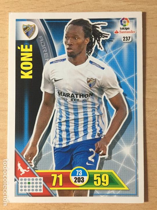 Cromos de f&uacute;tbol: 2016-2017 - 237 KONE - MALAGA CF - ADRENALYN - Foto 1