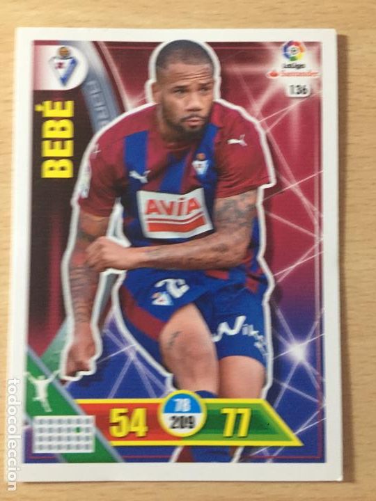 Cromos de f&uacute;tbol: 2016-2017 - 136 BEBE - SD EIBAR - ADRENALYN - Foto 1