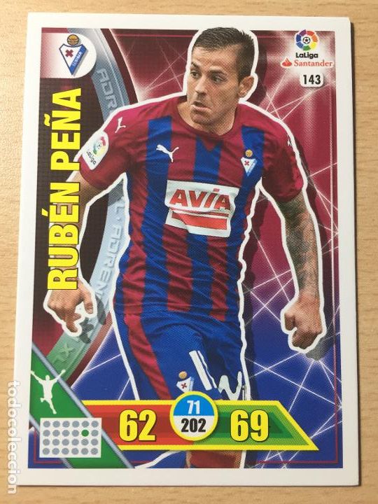 Cromos de f&uacute;tbol: 2016-2017 - 143 RUBEN PE&Ntilde;A - SD EIBAR - ADRENALYN - Foto 1