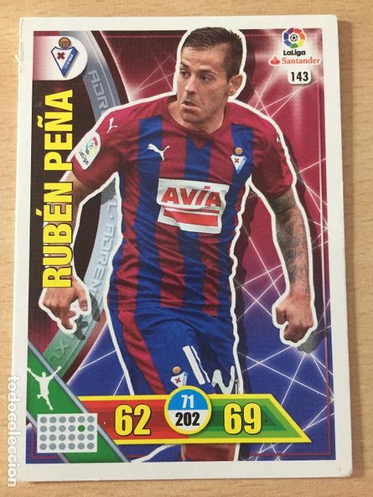 Cromos de f&uacute;tbol: 2016-2017 - 143 RUBEN PE&Ntilde;A - SD EIBAR - ADRENALYN - Foto 1