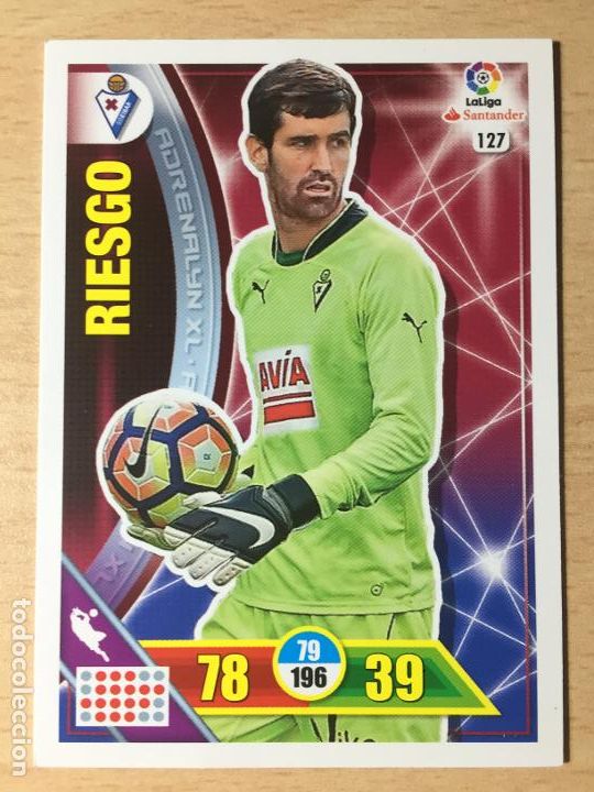 Cromos de f&uacute;tbol: 2016-2017 - 127 RIESGO - SD EIBAR - ADRENALYN - Foto 1