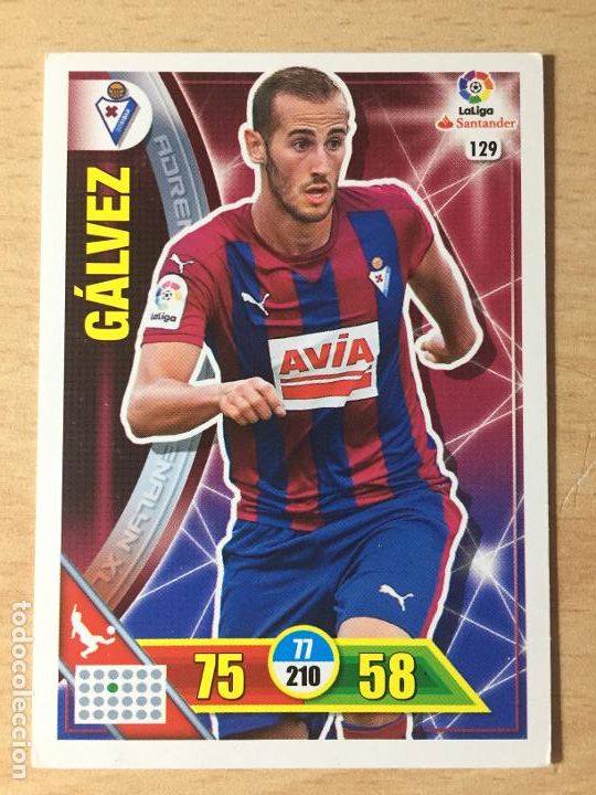 Cromos de f&uacute;tbol: 2016-2017 - 129 GALVEZ - SD EIBAR - ADRENALYN - Foto 1