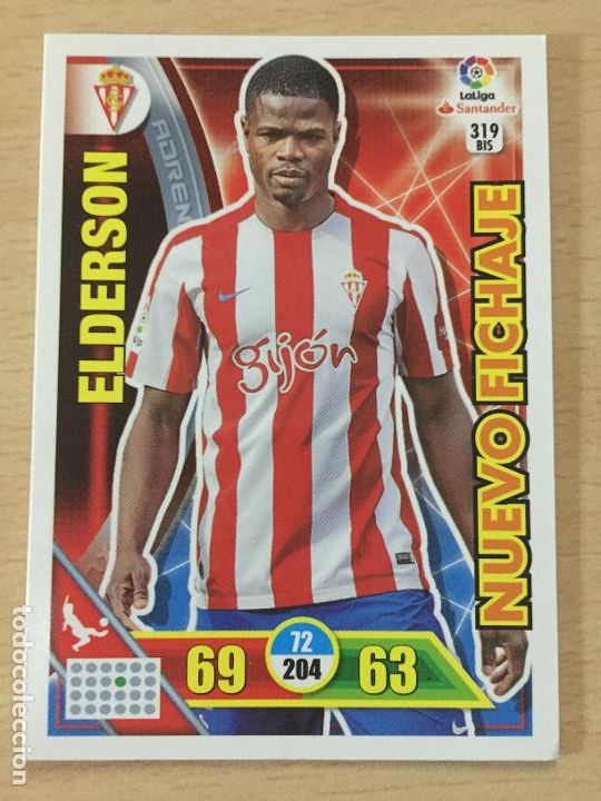 Cromos de f&uacute;tbol: 2016-2017 - 319 BIS ELDERSON - SPORTING DE GIJON - ADRENALYN - Foto 1