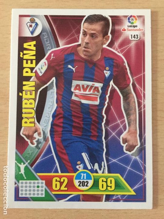 Cromos de f&uacute;tbol: 2016-2017 - 143 RUBEN PE&Ntilde;A - SD EIBAR - ADRENALYN - Foto 1