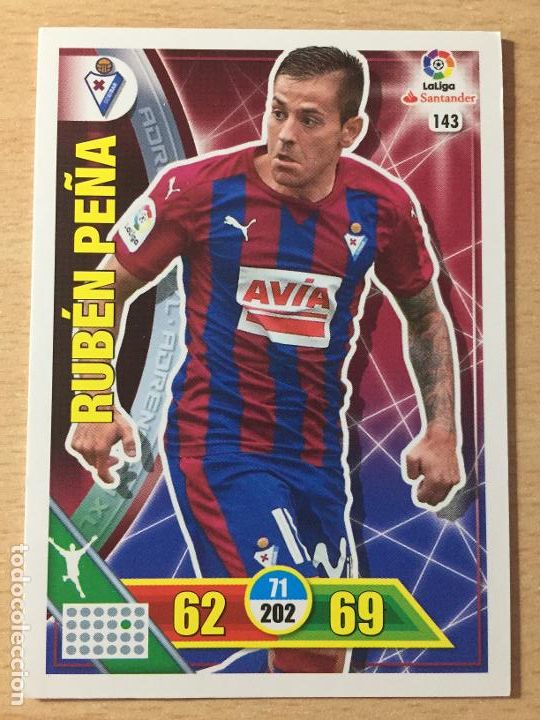 Cromos de f&uacute;tbol: 2016-2017 - 143 RUBEN PE&Ntilde;A - SD EIBAR - ADRENALYN - Foto 1