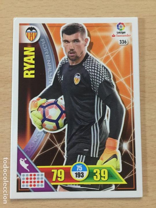 Cromos de f&uacute;tbol: 2016-2017 - 336 RYAN - VALENCIA CF - ADRENALYN - Foto 1