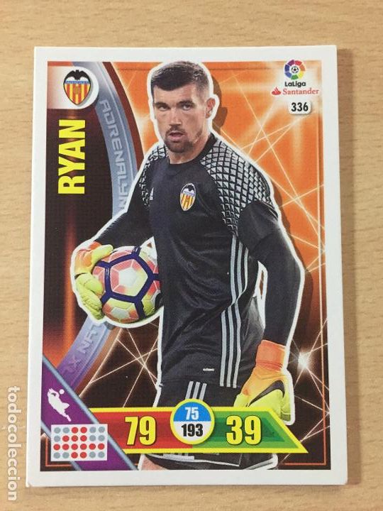 Cromos de f&uacute;tbol: 2016-2017 - 336 RYAN - VALENCIA CF - ADRENALYN - Foto 1