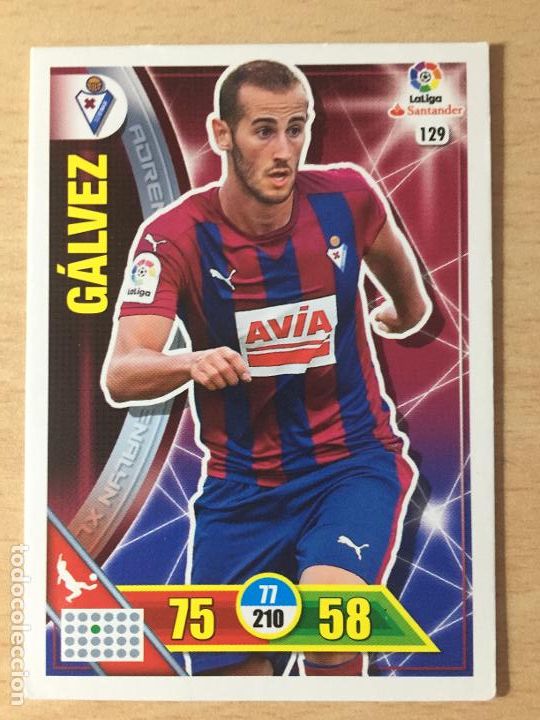 Cromos de f&uacute;tbol: 2016-2017 - 129 GALVEZ - SD EIBAR - ADRENALYN - Foto 1