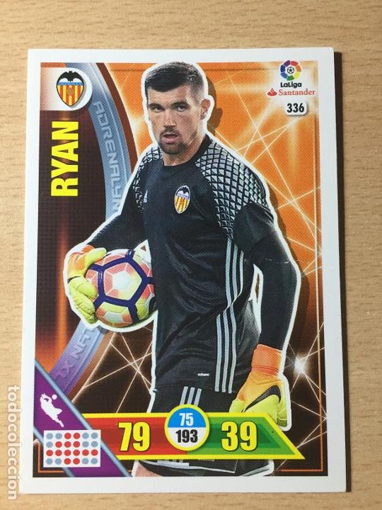Cromos de f&uacute;tbol: 2016-2017 - 336 RYAN - VALENCIA CF - ADRENALYN - Foto 1