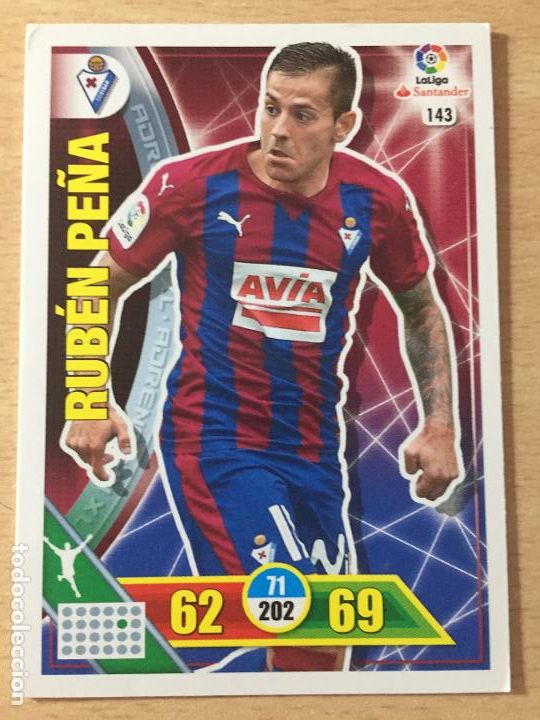 Cromos de f&uacute;tbol: 2016-2017 - 143 RUBEN PE&Ntilde;A - SD EIBAR - ADRENALYN - Foto 1