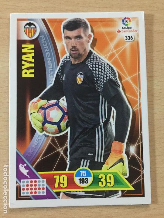 Cromos de f&uacute;tbol: 2016-2017 - 336 RYAN - VALENCIA CF - ADRENALYN - Foto 1