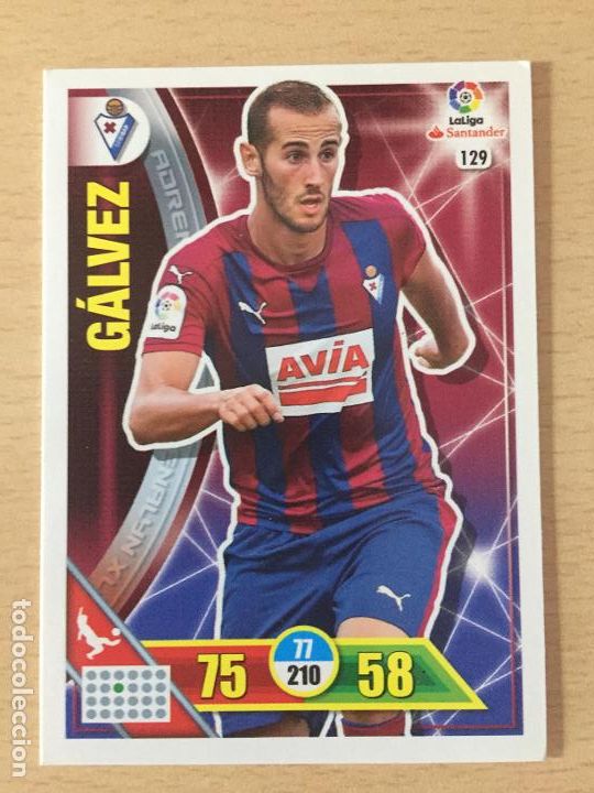 Cromos de f&uacute;tbol: 2016-2017 - 129 GALVEZ - SD EIBAR - ADRENALYN - Foto 1