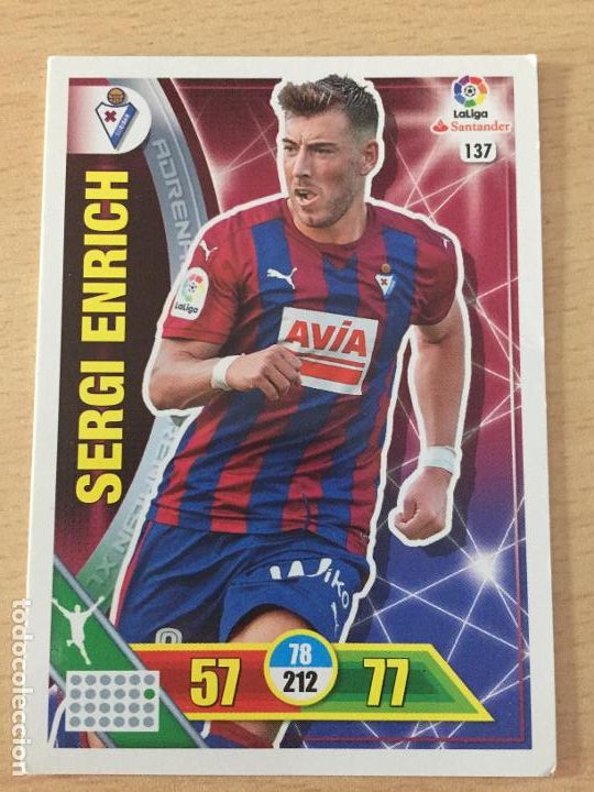 Cromos de f&uacute;tbol: 2016-2017 - 137 SERGI ENRICH - SD EIBAR - ADRENALYN - Foto 1