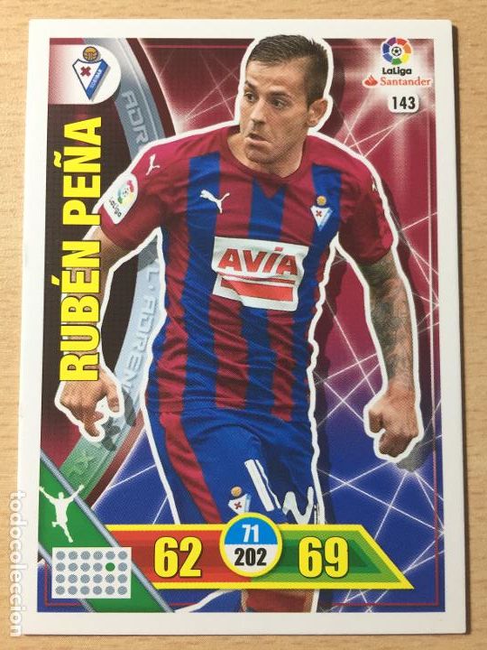 Cromos de f&uacute;tbol: 2016-2017 - 143 RUBEN PE&Ntilde;A - SD EIBAR - ADRENALYN - Foto 1