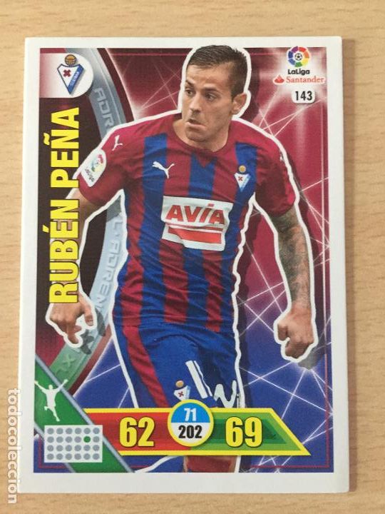 Cromos de f&uacute;tbol: 2016-2017 - 143 RUBEN PE&Ntilde;A - SD EIBAR - ADRENALYN - Foto 1