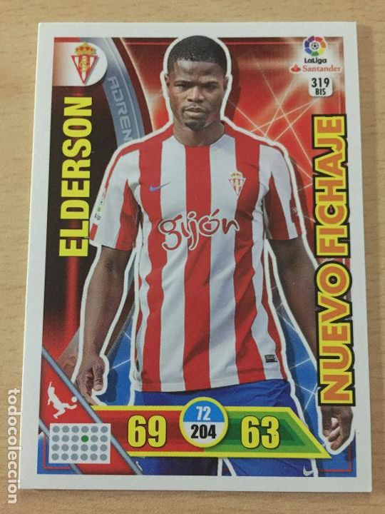 Cromos de f&uacute;tbol: 2016-2017 - 319 BIS ELDERSON - SPORTING DE GIJON - ADRENALYN - Foto 1