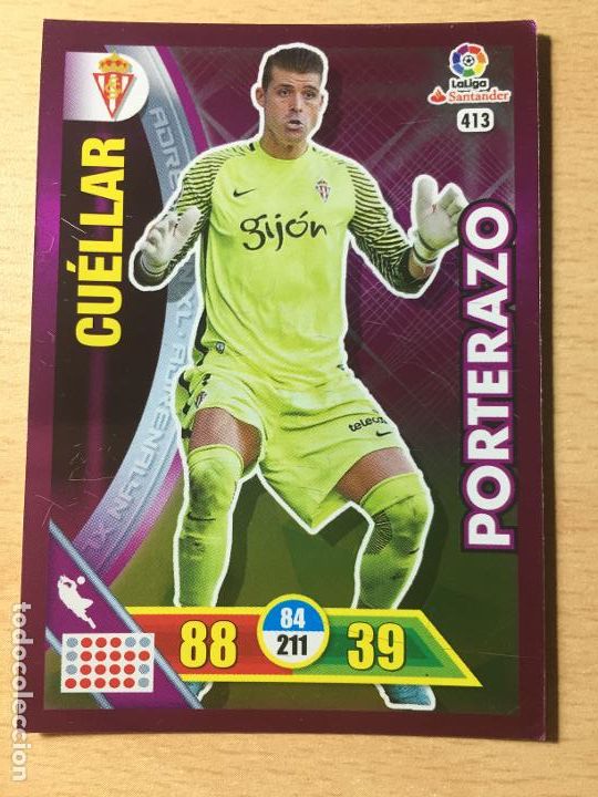 Cromos de f&uacute;tbol: 2016-2017 - 413 CUELLAR - SPORTING DE GIJON - ADRENALYN - Foto 1