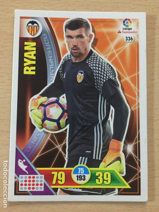 Cromos de f&uacute;tbol: 2016-2017 - 336 RYAN - VALENCIA CF - ADRENALYN - Foto 1
