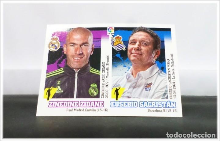 Cromos de F&uacute;tbol: LIGA ESTE 2015 2016 15 16 PANINI ZIDANE EUSEBIO 41 REAL MADRID SOCIEDAD MERCADO INVIERNO CROMO ALBUM