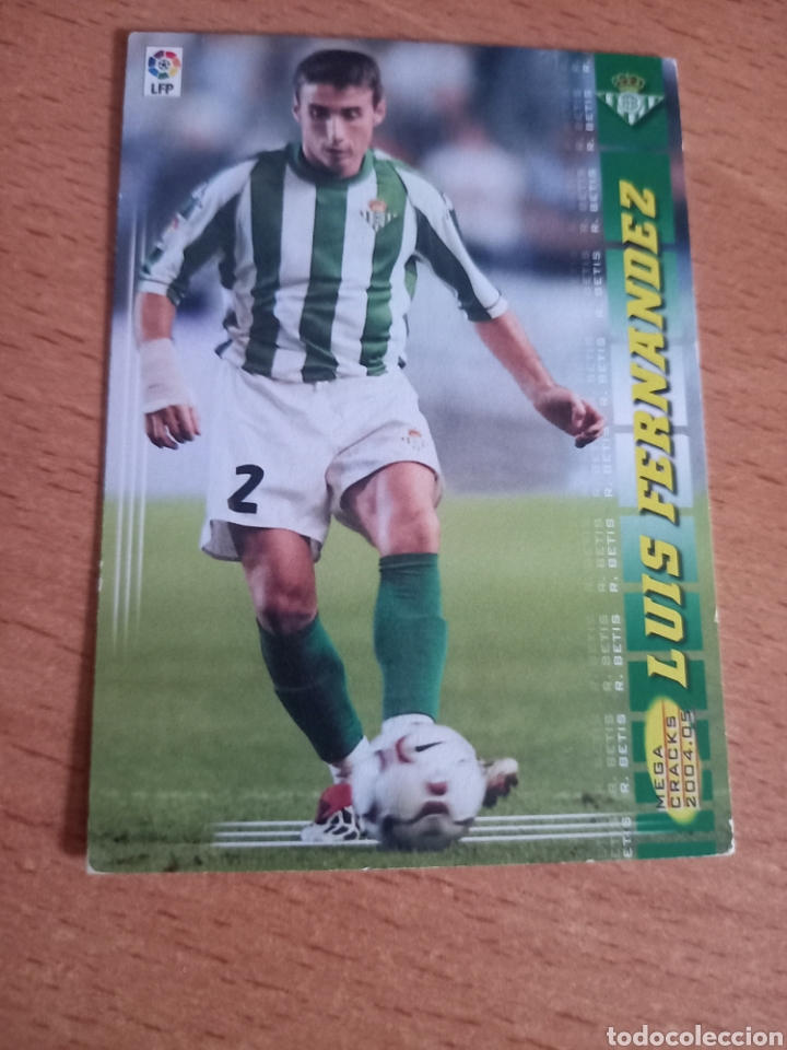 Figurine di Calcio: Panini megacracks 2004 2005 04 05 80 Luis Fern&aacute;ndez Real Betis