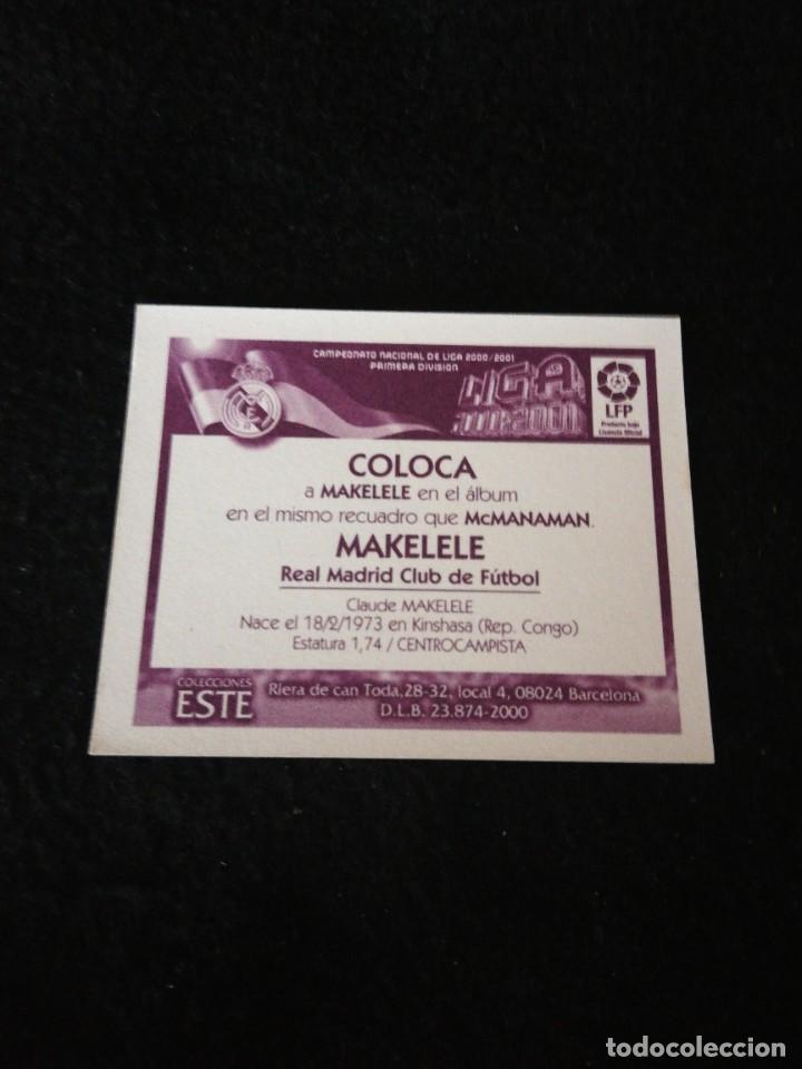 Cromos de f&uacute;tbol: Ediciones este 2000/2001 00/01 coloca makelele sin pegar - Foto 2