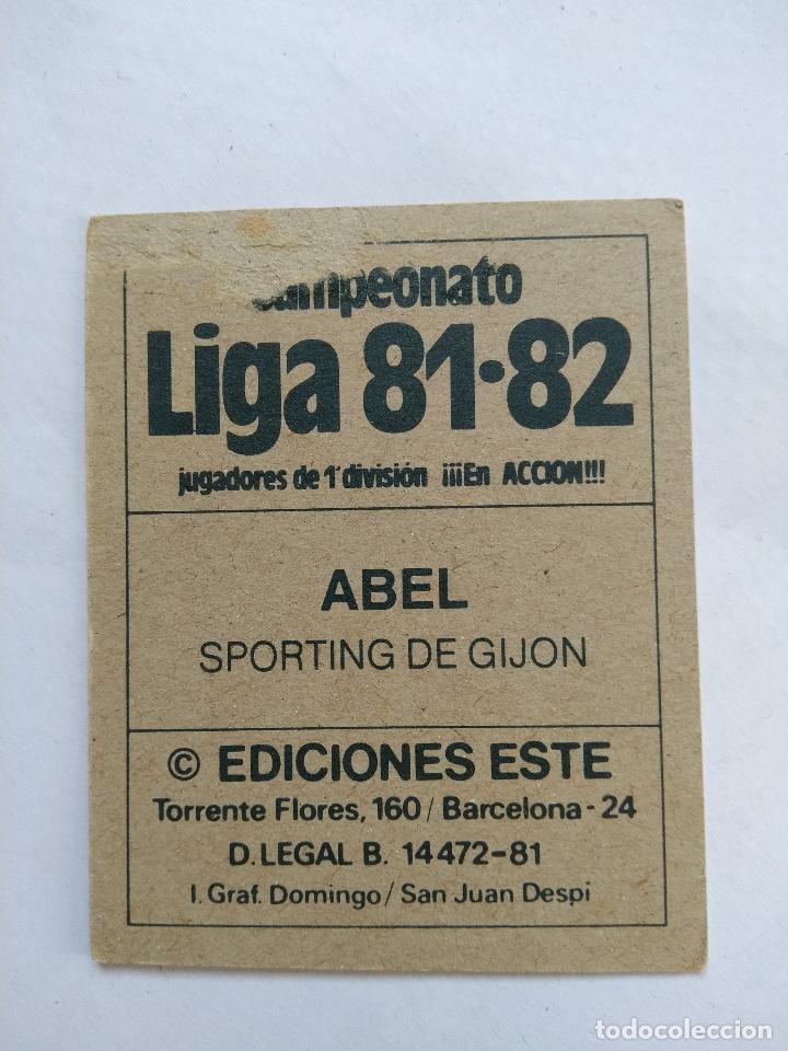 Cromos de f&uacute;tbol: ESTE 81-82 1981 1982 ABEL SPORTING - Foto 2