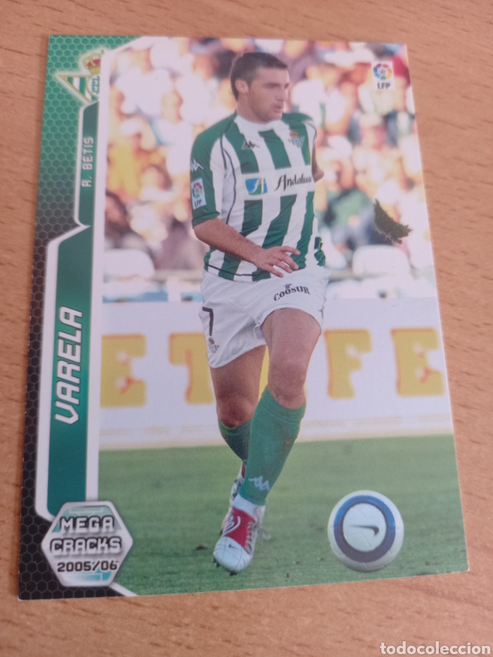 Figurine di Calcio: Panini megacracks 2005 2006 05 06 76 Varela Real Betis