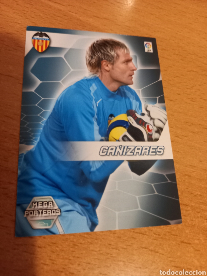Fu&szlig;ball-Sticker: Panini megacracks 2005 2006 05 06 407 Ca&ntilde;izares Valencia megaporteros