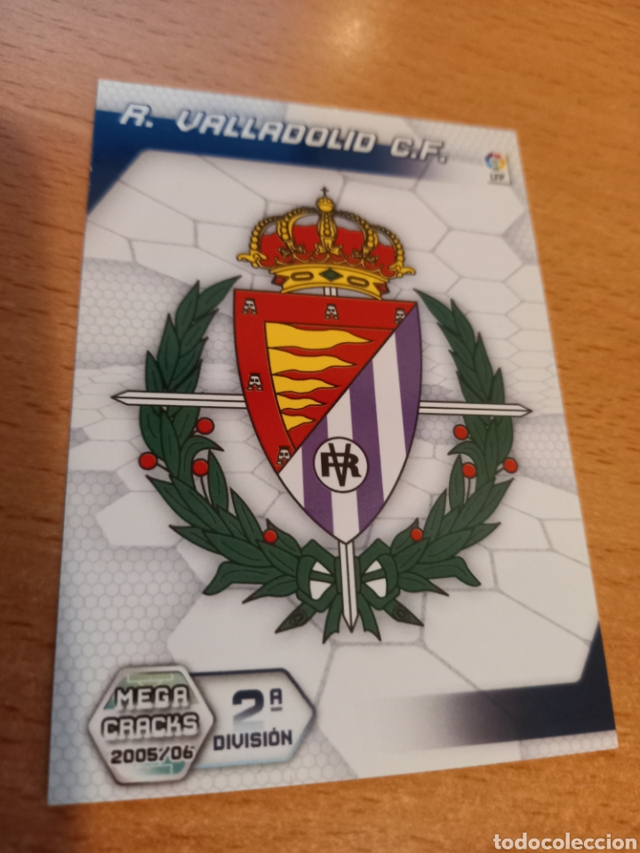 Figurine di Calcio: Panini megacracks 2005 2006 05 06 420 escudo Real Valladolid