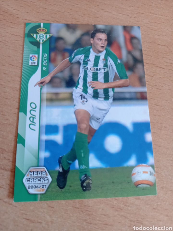 Figurine di Calcio: Panini megacracks 2006 2007 06 07 61 Nano Real Betis