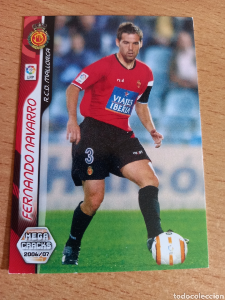 Fu&szlig;ball-Sticker: Panini megacracks 2006 2007 06 07 205 Fernando Navarro Mallorca
