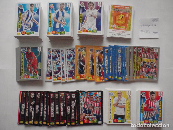 Football Stickers: LOTE 295 cromos diferentes de futbol. Trading Cards ADRENALYN XL 2018 2019 de PANINI.
