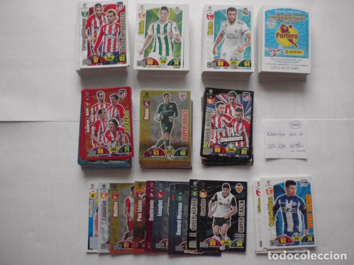 Football Stickers: LOTE 267 cromos diferentes de futbol. Trading Cards ADRENALYN XL 2017 2018 de PANINI.