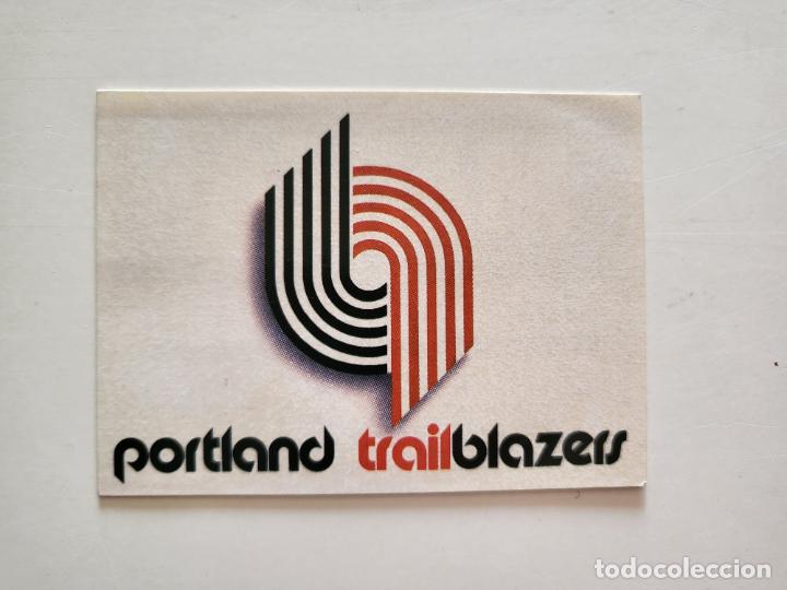Cromos de f&uacute;tbol: CROMO ESCUDO PORTLAND TRAIL BLAZERS MARCA MANIA N&ordm; 75