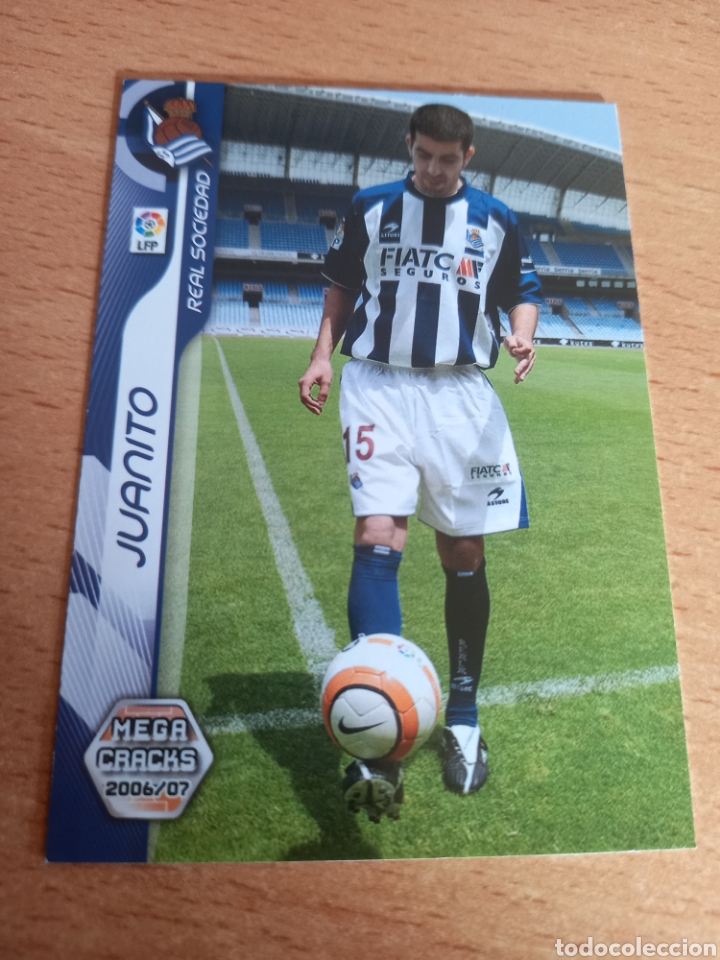 Football Stickers: Panini megacracks 2006 2007 06 07 294 Juanito Real Sociedad