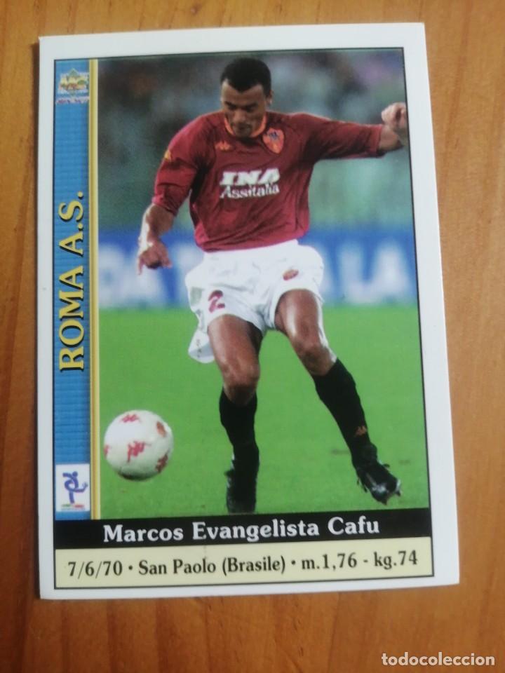 Figurine di Calcio: CROMO DE FUTBOL DE ITALIA N&ordm; 340 - MARCOS EVANGELISTA CAFU - ROMA A.S.