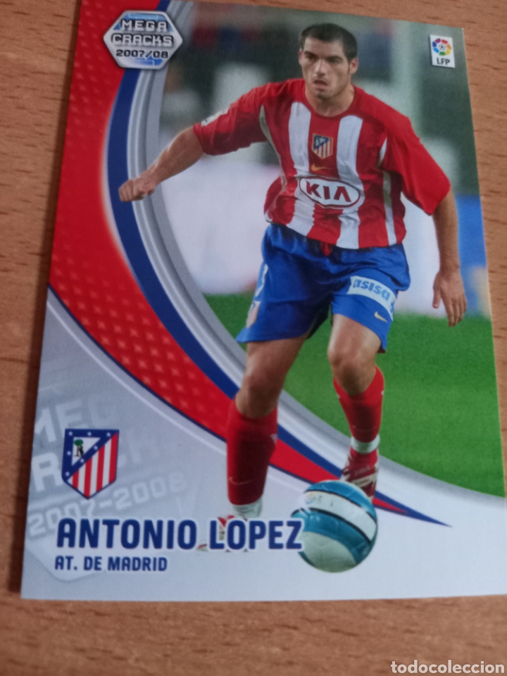 Cromos de F&uacute;tbol: Panini megacracks 2007 2008 07 08 45 Antonio L&oacute;pez Atl&eacute;tico de Madrid