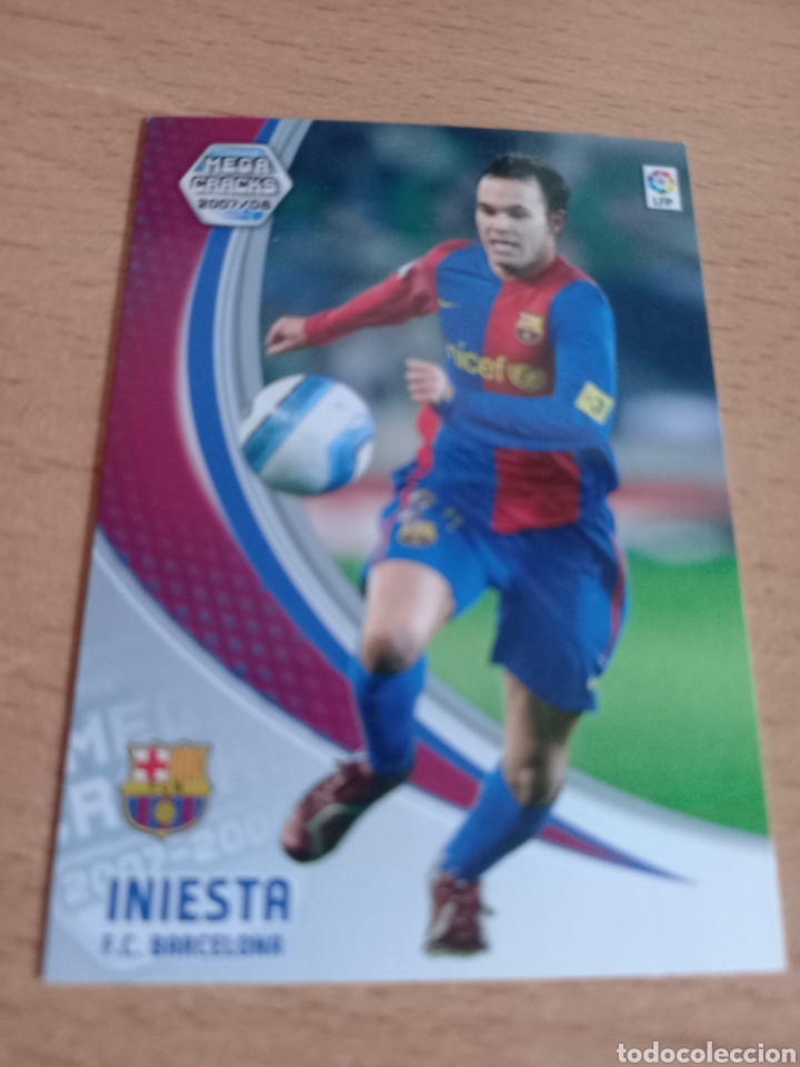 Fu&szlig;ball-Sticker: Panini megacracks 2007 2008 07 08 67 Iniesta Barcelona