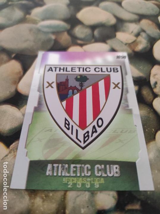 Cartes &agrave; collectionner de Football: 271 ESCUDO ATHLETIC BILBAO BRILLO LISO PUNTAS CUADRADAS MUNDICROMO FICHAS LIGA 2008 2009 08 09