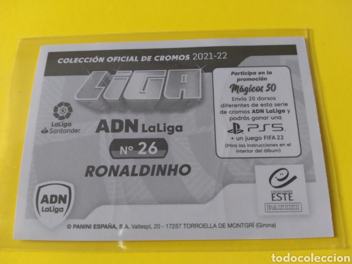 Cromos de f&uacute;tbol: Ronaldinho Este 21-22 - Foto 3